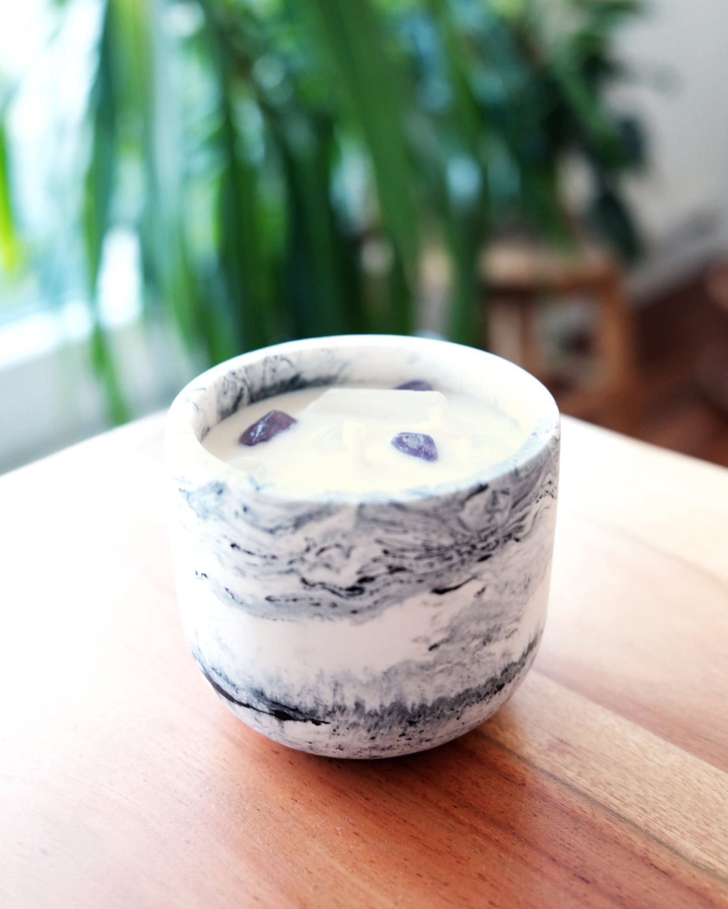lumabloom Marble - CandlePlant Set Liebliche Vanille candleplant candleplant set duftkerze edelsteine kerze lumabloom marble marmor pflanzensamen vanille