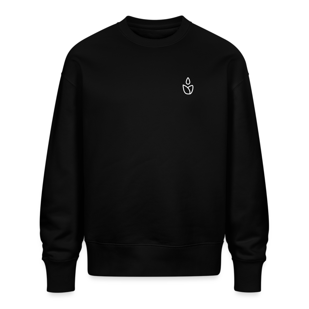 Oversize Bio Pullover Unisex - Schwarz