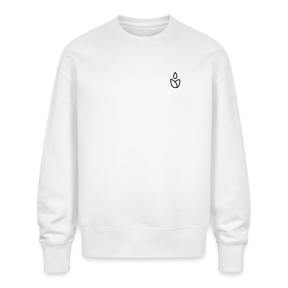 Oversize Bio Pullover Unisex - Weiß